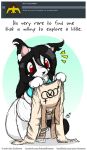  2018 anthro black_fur black_hair cat clothed clothing dialogue english_text feline female fully_clothed fur hair humor kemono mammal o-kemono panties pun pussycat red_eyes solo straitjacket text underwear white_fur 