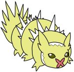  2017 2_toes 6_legs alternate_species ambiguous_gender beady_eyes brown_eyes bugdex digital_drawing_(artwork) digital_media_(artwork) eeveelution fak&eacute;mon feral front_view full-length_portrait jolteon multi_leg multi_limb nintendo pok&eacute;mon pok&eacute;mon_(species) portrait ricky_hoffman simple_background solo spikes spiky_tail standing tactopod tardigrade toes toony two_tone_body video_games white_background white_body yellow_body yellow_tail 