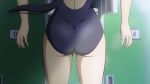  10s 1girl animated animated_gif ass ass_focus curvy hips huge_ass kaminashi_nozomi keijo!!!!!!!! solo spanked spanking standing swimsuit thick_thighs thighs wide_hips 