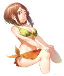  :o bad_id bad_twitter_id bangs bare_arms bare_shoulders bikini blush boku_no_hero_academia breasts brown_bikini brown_eyes brown_hair cleavage collarbone cropped_legs fingernails front-tie_bikini front-tie_top green_bikini hands_on_own_knees highres large_breasts looking_at_viewer medium_hair multicolored multicolored_bikini multicolored_clothes navel open_mouth ribbon ryota_(ry_o_ta) sarong shade shiny shiny_hair shiny_skin sidelocks sideways_glance signature simple_background sitting solo stomach sweat swept_bangs swimsuit underboob upper_teeth uraraka_ochako white_background yellow_ribbon 