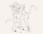  2018 age_difference anthro boots boxing boxing_gloves boxing_trunks breasts cat clothed clothing deborah_bispo drawing-4ever fear feet feline female footwear fur hair imminent_violence kangaroo levi_west long_hair male male/female mammal marsupial midriff monochrome navel older_female rape_face simple_background size_difference sport swimsuit topless wendel2 young younger_male 