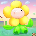  big_breasts breasts female flora_fauna flower inverted_nipples mario_bros nintendo nipples not_furry plant swizzle video_games yoshi&#039;s_island 