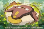  commentary_request gen_5_pokemon official_art pokemon pokemon_(creature) pokemon_(game) pokemon_trading_card_game saitou_naoki solo stunfisk trading_card watermark 