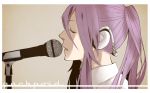  character_name close-up closed_eyes cobalt37564 face grey_background headphones kamui_gakupo long_hair male_focus microphone open_mouth ponytail profile purple_hair simple_background solo upper_body very_long_hair vocaloid 