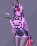  2018 absurd_res alcohol anthro beverage blush breasts clothed clothing collar cup cute cutie_mark equine eyebrows eyebrows_visible_through_hair eyelashes fake_ears fake_rabbit_ears feathered_wings feathers female friendship_is_magic glass gloves grey_background hair hi_res holding_object horn legwear long_hair looking_at_viewer mammal multicolored_hair my_little_pony nipple_tape open_mouth open_smile pasties portrait purple_eyes purple_feathers simple_background smile solo spiked_collar spikes standing tape teeth thigh_highs three-quarter_portrait timkaa tongue tray twilight_sparkle_(mlp) waiter winged_unicorn wings 