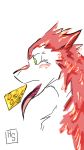  2018 cheese dairy_products eating food fur hair harpseal red_fur red_hair sergal tongue tongue_out 