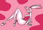  absurd_res anthro big_breasts breasts clothing fan_character female footwear fur gloves hair hi_res lagomorph long_ears looking_at_viewer mammal pink_fur pink_hair pose rabbit saliant sandals smile solo sonic_(series) swimsuit thick_thighs video_games yellow_eyes 