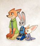  2018 anthro canine clothed clothing disney female fennec finnick fox fully_clothed fur judy_hopps lagomorph male mammal mortic_ox nick_wilde orange_fur rabbit zootopia 