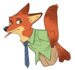  anthro canine clothing disney fox fur kemo_nuko lagomorph male mammal nick_wilde orange_fur zootopia 