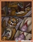  anthro bed better_version_at_source breasts canine cheetah clitoris comic conditional_dnp delkon feline female jewelry knot male mammal penetration penis piercing pussy the_feast_of_nero tongue vaginal wolf 