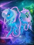  2018 cape clothing cutie_mark equine female feral friendship_is_magic hair horn looking_at_viewer magic mammal my_little_pony nebula solo space star the1xeno1 trixie_(mlp) unicorn 