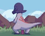  ambiguous_fluids ambiguous_gender ambiguous_penetration animated anojaa avoid_posting digital_media_(artwork) dildo dildo_sitting feral looking_pleasured loop masturbation nintendo orgasm penetration pixel_(artwork) pixel_animation pok&eacute;mon pok&eacute;mon_(species) reptile salandit scalie sex_toy shiny_pok&eacute;mon solo toying_self video_games 