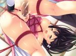  1girl :d anal anal_object_insertion ass bdsm black_hair blush breasts breasts_outside censored cocoa_(cafe-hotcocoa) cum cum_in_pussy double_penetration excessive_cum game_cg hakoiri_musume_~muku_na_shoujo_wa_shiroku_somaru~ hanging_breasts hetero japanese_clothes karasunomiya_asuka kimono kneepits large_breasts leaning_forward long_hair mosaic_censoring nipples object_insertion open_mouth overflow penis pink_kimono puffy_nipples pussy raised_eyebrows red_rope restrained rope sex shibari shiny shiny_skin smile solo_focus spread_legs sweat vaginal yellow_eyes 