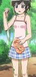  blue_skirt cosplay forest mikakunin_de_shinkoukei oono_niko ponytail solo tagme tree 