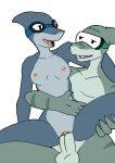  2018 animated anthro balls breasts digital_media_(artwork) duo eyewear female fish goggles goggles_(character) male male/female marine nipples nude open_mouth penetration penis pussy sealer4258 sex shark vaginal vaginal_penetration 