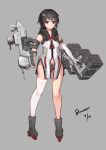  breasts gloves highres mecha_musume original panties personification purple_eyes red_panties red_ribbon ribbon short_hair small_breasts stmaster thighhighs thighs type_055_destroyer underwear weapon white_gloves white_legwear 