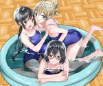  asobi_asobase fujisaki_ribbon megane school_swimsuit swimsuits tagme wet 