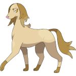  2018 3_toes alpha_channel ambiguous_gender brown_fur canine digital_drawing_(artwork) digital_media_(artwork) dog fak&eacute;mon frown full-length_portrait fur hi_res mammal nintendo orange_eyes pink_nose pok&eacute;mon portrait reallydarkandwindie saluki shiftyke simple_background solo standing toes transparent_background video_games 