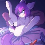  2018 anus bat_pony bed biting_lip blue_eyes blush butt buttplug dark detectiveneko dildo dock equine eyebrows eyelashes fan_character fangs female feral hair hi_res holding_object holding_sex_toy hooves inside luscious_desire lying mammal masturbation membranous_wings my_little_pony nude on_back on_bed penetration pillow purple_hair pussy pussy_juice sex_toy shadow slit_pupils solo spread_legs spreading teeth underhoof vaginal vaginal_masturbation vaginal_penetration vibrator wings 