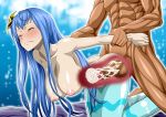  1boy 1girl anal ass breasts censored cum mermaid monster monster_girl nel-zel_formula nipples one_piece penis sex 