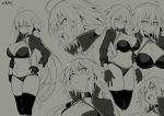  ahoge bikini breasts character_sheet fate/grand_order fate_(series) gloves jeanne_d'arc_(alter_swimsuit_berserker) jeanne_d'arc_(fate)_(all) large_breasts long_hair shrug shrug_(clothing) swimsuit thighhighs try 