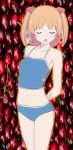  bare_shoulders bikini cherry_background child flat_chest fruit_background harusaki_chiwa legs loli ore_no_kanojo_to_osananajimi_ga_shuraba_sugiru swimsuits yukimura_bikini 