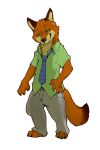  anthro canine clothing disney fox fur green_eyes male mammal nick_wilde roarwolf zootopia 