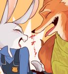  anthro canine clothing disney female fox fur judy_hopps lagomorph male mammal nick_wilde rabbit zootopia ものこ 