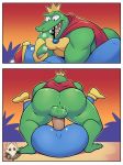  anal anal_penetration anthro anthro_on_anthro anus avian balls barazoku barefoot biceps big_butt bird breath bubble_butt butt cape claws close-up clothing crocodilian crown domination donkey_kong_(series) duo elfein erection hat headgear king king_dedede king_k_rool kirby_(series) kremling lying male male/male manly mating_press missionary_position musclegut muscular nintendo nude on_back on_ground open_mouth outside overweight overweight_male penetration penguin penis presenting presenting_anus presenting_hindquarters railing raised_leg reptile royalty scalie sex sharp_claws sharp_teeth slightly_chubby smile spread_legs spreading super_smash_bros sweat teeth toe_claws tongue triceps video_games 