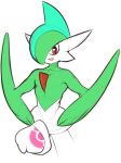  erection gallade hat humanoid improvised_sex_toy male nintendo penis plantpenetrator pok&eacute;mon pok&eacute;mon_(species) video_games 