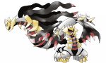  2016 3_toes 6_legs ambiguous_gender artsy-theo black_body black_sclera black_stripes black_wings claws digital_drawing_(artwork) digital_media_(artwork) dragon duo fangs feral floating full-length_portrait giratina giratina_(altered_form) giratina_(origin_form) grey_body legendary_pok&eacute;mon looking_aside looking_away multi_leg multi_limb multicolored_body nintendo open_mouth pink_tongue pok&eacute;mon pok&eacute;mon_(species) portrait red_body red_eyes red_stripes scalie serpentine signature simple_background spiked_wings spikes spread_wings standing striped_body stripes style_parody suspended_in_midair tentacles toe_claws toes tongue toony video_games white_background wings yellow_body yellow_claws 