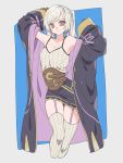  blush breasts cape female_my_unit_(fire_emblem:_kakusei) fire_emblem fire_emblem:_kakusei full_body gloves highres itou_(very_ito) long_hair looking_at_viewer medium_breasts my_unit_(fire_emblem:_kakusei) robe short_hair silver_hair simple_background smile solo twintails white_hair yellow_eyes 