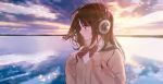  headphones seifuku tagme tsukigami_luna 