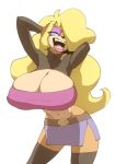  anthro bandicoot big_breasts bigdad blonde_hair breasts cleavage clothed clothing crash_bandicoot_(series) female hair huge_breasts makeup mammal marsupial open_mouth smile solo standing tawna_bandicoot video_games voluptuous wide_hips 