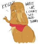 2018 anthro big_breasts breasts canine cherrikissu clothing digital_media_(artwork) dogmom female mammal solo swimsuit thick_thighs 