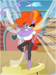 2018 anthro anthrofied big_breasts breasts breezie cleavage clothed clothing cutlass fan_character feenie_mcfeatherwing_(oc) female flashequestria insect_wings melee_weapon my_little_pony pirate solo sword weapon wings 