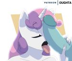  2018 aged_up animated anthro duo equine female friendship_is_magic hair licking male male/female mammal multicolored_hair my_little_pony open_mouth oral oughta sex solo_focus sweetie_belle_(mlp) tongue tongue_out two_tone_hair 