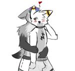  &lt;3 anime canine clothing comic cute duo fox invalid_tag lagomorph lgtb love male male/male mammal manga rabbit romantic sketch underwear yellow_eyes 
