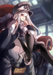  1girl 2boys all_fours blush boots chair faceless faceless_male femdom foot_licking foot_worship girls_frontline hand_on_face hat kar98k_(girls_frontline) kneeling legs_crossed licking long_hair looking_at_viewer multiple_boys open_mouth phandit_thirathon red_eyes saliva silver_hair sitting sitting_on_person smile teeth tongue 