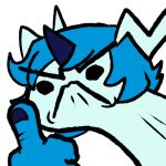  alpha_channel angry blitzdrachin dragon hair icon middle_finger reaction_image sifyro simple_background transparent_background 