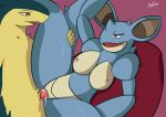  2018 anthro big_breasts breasts cum cum_in_pussy cum_inside duo ejaculation erection female hi_res interspecies johto kanto male male/female male_penetrating naughty_face nidoqueen nintendo nipples orgasm penetration penis pok&eacute;mon pok&eacute;mon_(species) pussy renaspyro sex smile typhlosion vaginal vaginal_penetration video_games 