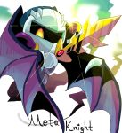  commentary_request galaxia_(sword) gloves kehukokonohe kirby_(series) mask meta_knight sword weapon wings yellow_eyes 
