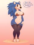  animal_crossing anthro breasts clothed clothing cracker_(artist) female hedgehog legwear lingerie mabel_able mammal nintendo pussy solo text thigh_highs translucent transparent_clothing undressing video_games 
