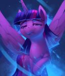  2018 cutie_mark equine feathered_wings feathers female feral friendship_is_magic hair half-closed_eyes horn mammal my_little_pony rodrigues404 solo twilight_sparkle_(mlp) winged_unicorn wings 