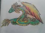  antifreeze dragon invalid_background quetzalcoatl reptile scalie snake solo traditional_media_(artwork) watercolor_(artwork) 