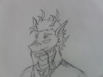  antifreeze dragon headshot icon male sketch solo tats_(antifreeze) 