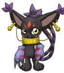  blackgatomon blackgatomon_x digimon ear_piercing feline female furball mammal multi_tail piercing pussy solo 