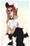  2018 anthro breasts clothed clothing digital_media_(artwork) ei-ka female lemur mammal primate red_eyes simple_background solo 