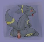  &lt;3 &lt;3_eyes 3_toes anus black_fur blue_eyes blush cute_fangs dildo ears_down eeveelution female feral fur looking_at_viewer looking_back lotus55 markings masturbation nintendo open_mouth penetration pok&eacute;mon pok&eacute;mon_(species) pussy pussy_juice raised_tail rear_view sex_toy simple_background solo toes tongue tongue_out umbreon vaginal vaginal_masturbation vaginal_penetration video_games yellow_fur 