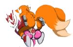  &lt;3 amy_rose anthro anthro_on_anthro balls boots butt canine clothing cum cum_in_pussy cum_inside duo female footwear fox hedgehog male male/female male_penetrating mammal miles_prower mostly_nude orgasm penetration penis pictographics saladbomb sex simple_background sonic_(series) vaginal vaginal_penetration video_games 